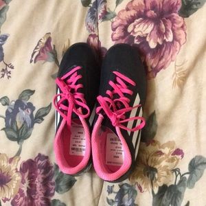 Cleats (black and pink)